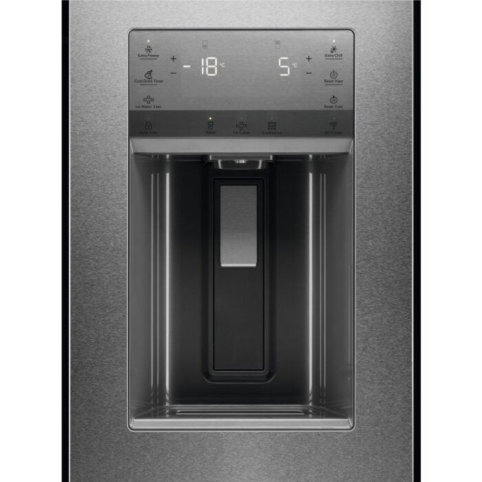 AEG RMB954E9VX Series 9000 Freestanding Plumbed-In American Fridge Freezer Stainless Steel - Image 3