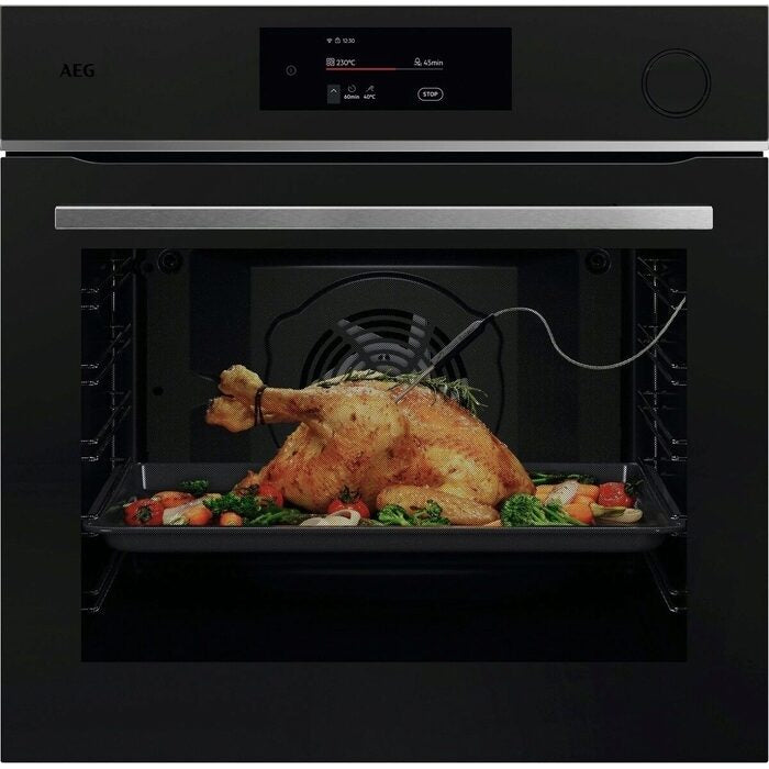 aeg-tr7pb731st-electric-built-in-single-oven-with-touch-controls-black-1154837816 AEG TR7PB731ST Electric Built in Single Oven with Touch Controls Black - Image 1