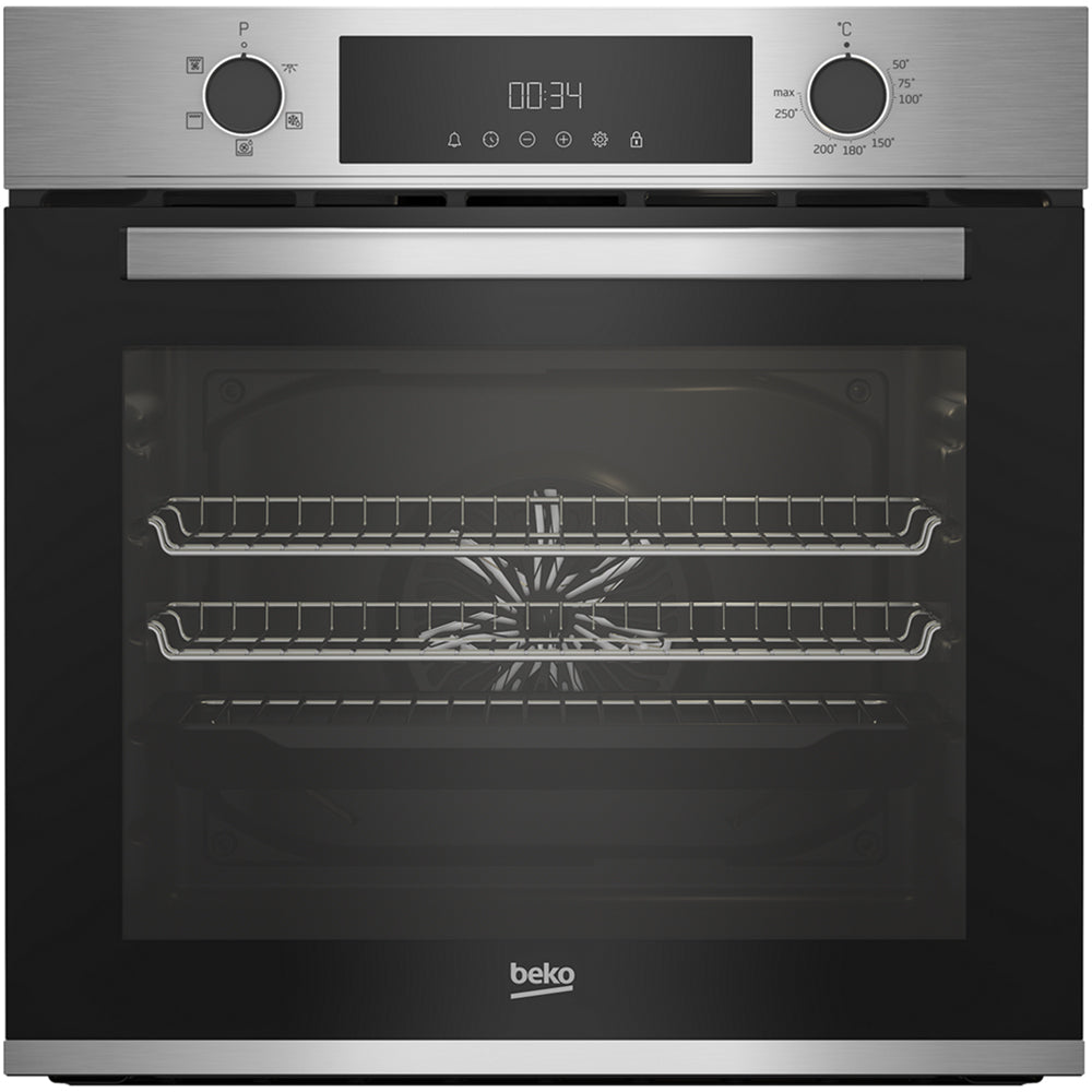 beko-aeroperfect-cify81x-60cm-built-in-recyclednet-single-fan-oven-stainless-steel-1082388505 Beko AeroPerfect™ CIFY81X 60cm Built in RecycledNet® Single Fan Oven - Stainless Steel - Image 1