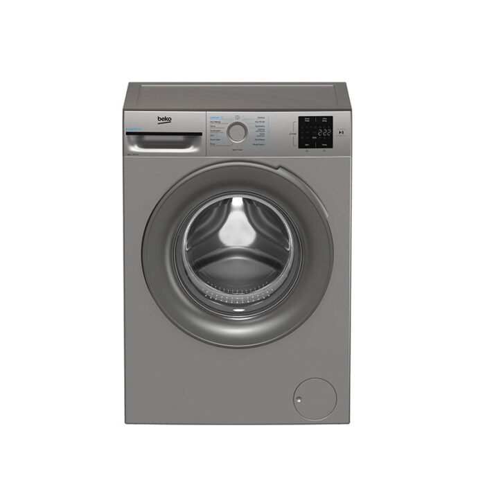 Beko BMN3WT3841S 8kg 1400 Spin Washing Machine Silver - Image 1