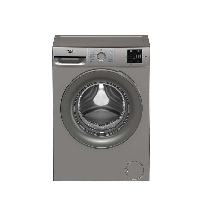 beko-bmn3wt3841s-8kg-1400-spin-washing-machine-silver-silver-1082388659 Beko BMN3WT3841S 8kg 1400 Spin Washing Machine Silver - Image 1