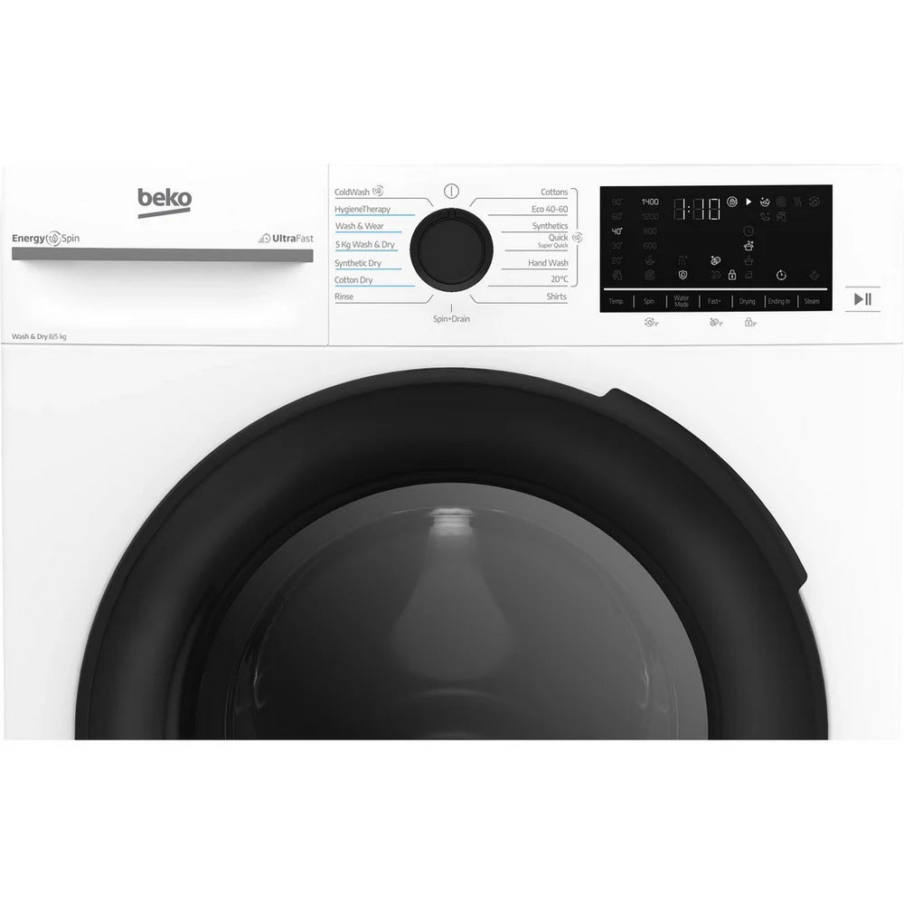 beko-bmnd8545uw-8-5kg-1400-spin-freestanding-front-load-washer-dryer-white-1180977975 Beko BMND8545UW 8+5kg 1400 Spin Freestanding Front Load Washer Dryer White - Image 6