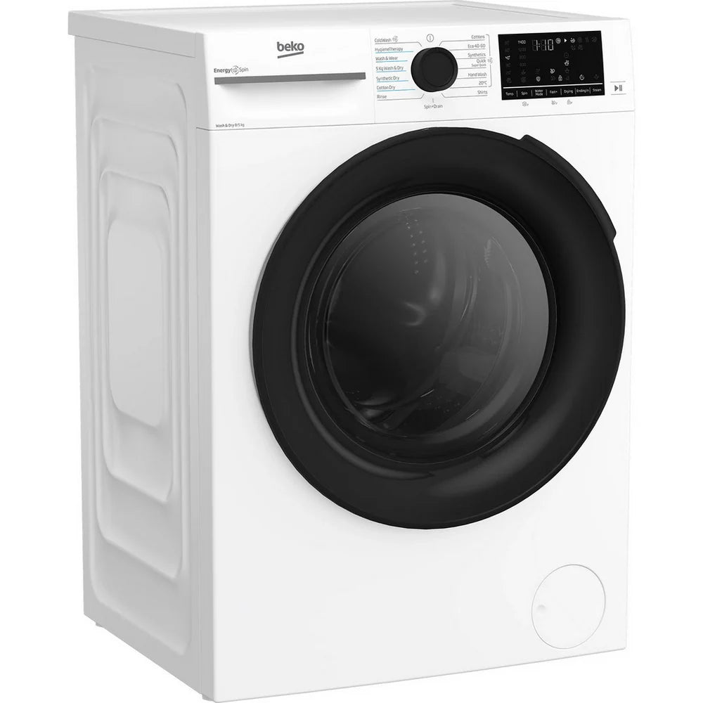 beko-bmnd8545uw-8-5kg-1400-spin-freestanding-front-load-washer-dryer-white-1180977977 Beko BMND8545UW 8+5kg 1400 Spin Freestanding Front Load Washer Dryer White - Image 4