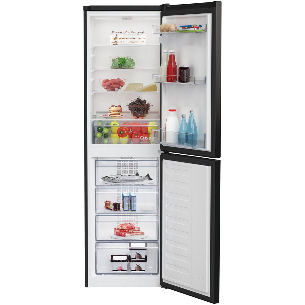 beko-ccfm3582b-54cm-frost-free-fridge-freezer-black-1082388697 Beko CCFM3582B 54cm Frost Free Fridge Freezer - Black - Image 2