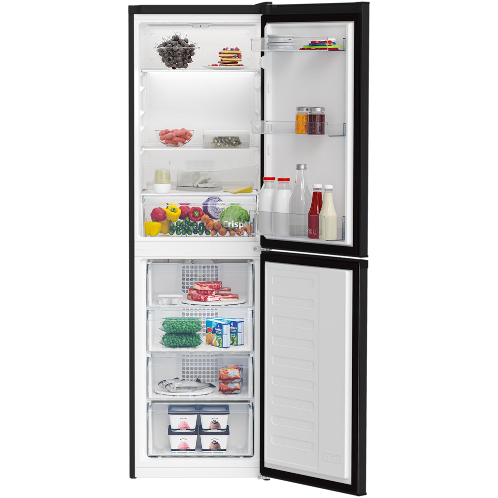 beko-ccfm4582b-frost-free-fridge-freezer-black-black-1082388706 Beko CCFM4582B Frost Free Fridge Freezer Black - Image 2