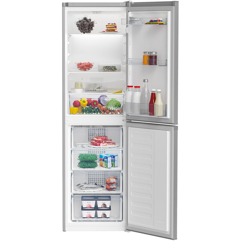 beko-ccfm4582s-frost-free-fridge-freezer-silver-silver-1082388717 Beko CCFM4582S Frost Free Fridge Freezer Silver - Image 2