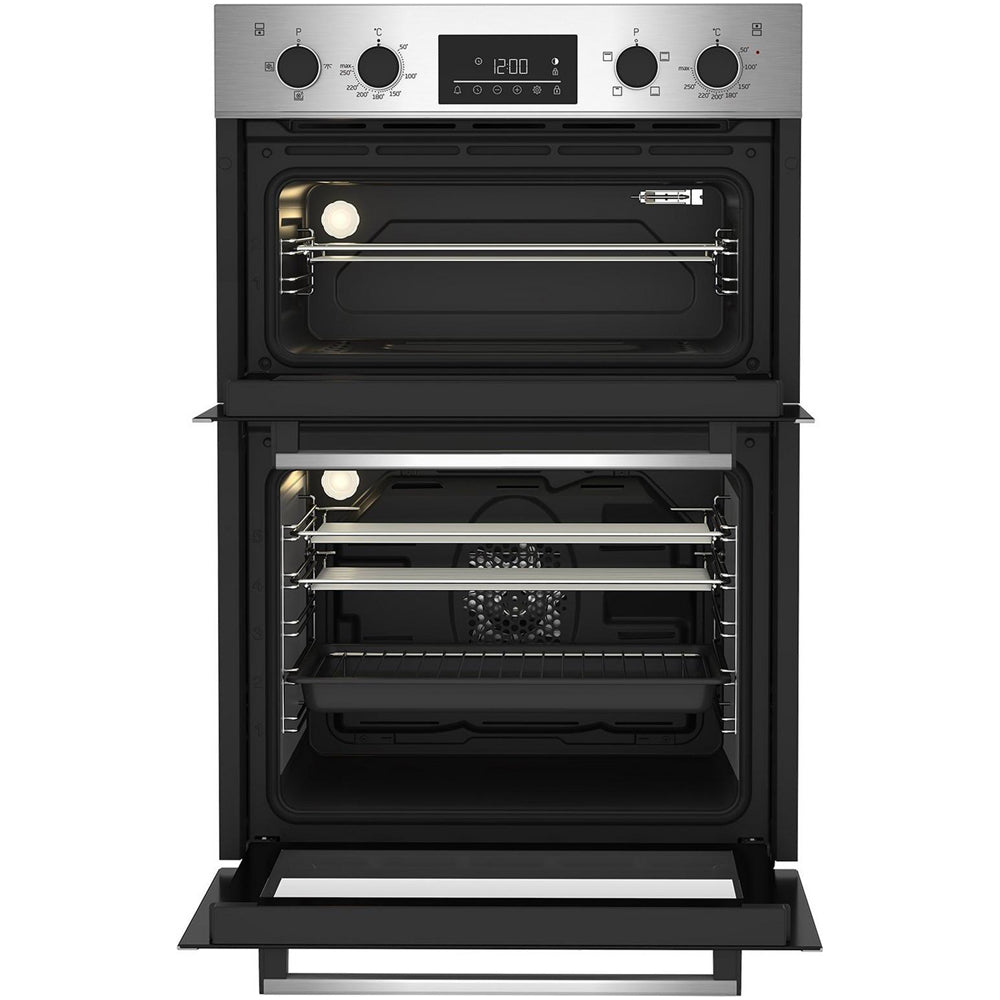 beko-cdfy22309x-60cm-built-in-double-oven-stainless-steel-1082388772 Beko CDFY22309X 60cm Built In Double Oven Stainless Steel - Image 1