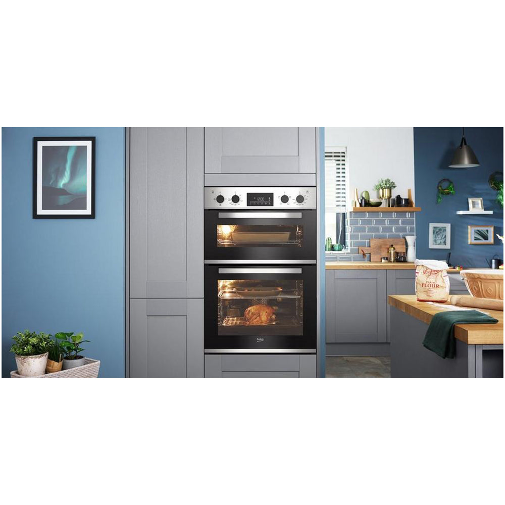 beko-cdfy22309x-60cm-built-in-double-oven-stainless-steel-1082388781 Beko CDFY22309X 60cm Built In Double Oven Stainless Steel - Image 6