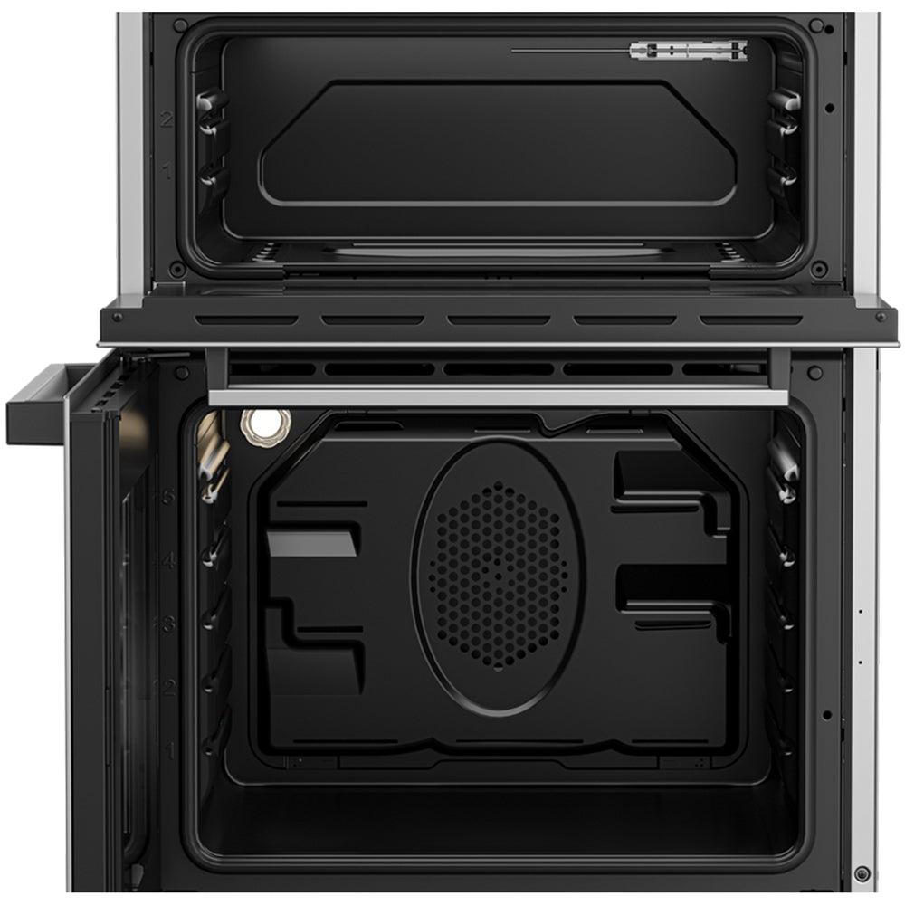 beko-edc634s-60cm-double-oven-electric-cooker-with-ceramic-hob-silver-1082389028 Beko EDC634S 60cm Double Oven Electric Cooker with Ceramic Hob - Silver - Image 5