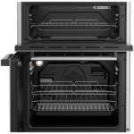 Beko EDC634S 60cm Double Oven Electric Cooker with Ceramic Hob - Silver - Image 6