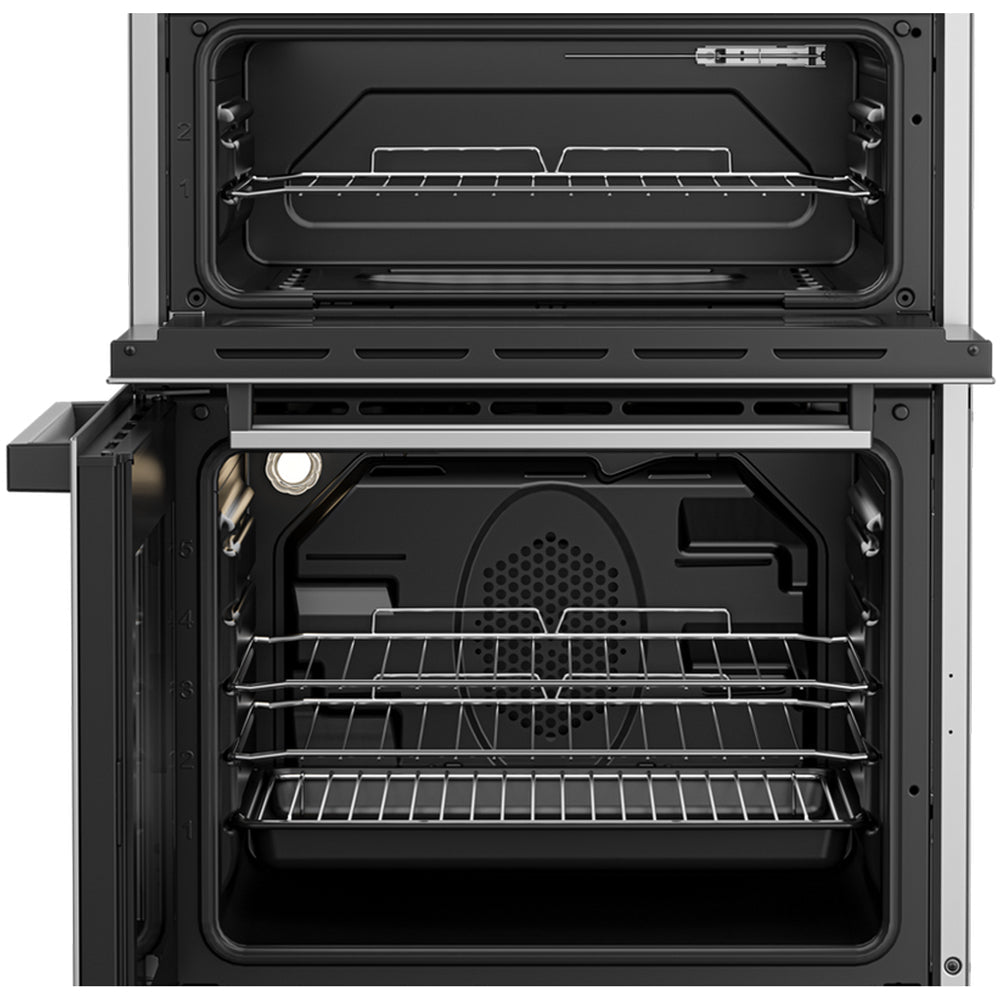 beko-edc634s-60cm-double-oven-electric-cooker-with-ceramic-hob-silver-1082389029 Beko EDC634S 60cm Double Oven Electric Cooker with Ceramic Hob - Silver - Image 6