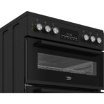 Beko EDC6731K 60cm Double Oven Electric Cooker with Vitroceramic Hob Black - Image 4