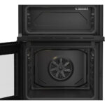 Beko EDC6731K 60cm Double Oven Electric Cooker with Vitroceramic Hob Black - Image 6
