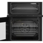 Beko EDC6731K 60cm Double Oven Electric Cooker with Vitroceramic Hob Black - Image 5