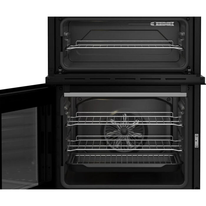 Beko EDC6731S 60cm Double Oven Electric Cooker with Vitroceramic Hob Silver - Image 5