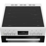 Beko EDC6731W 60cm Double Oven Electric Cooker with Vitroceramic Hob White - Image 2
