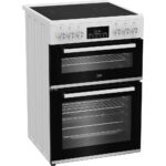 Beko EDC6731W 60cm Double Oven Electric Cooker with Vitroceramic Hob White - Image 3