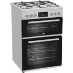 Beko EDG6231W 60cm Twin Cavity Gas Cooker with Enamel Hob White - Image 2