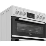 Beko EDG6231W 60cm Twin Cavity Gas Cooker with Enamel Hob White - Image 4