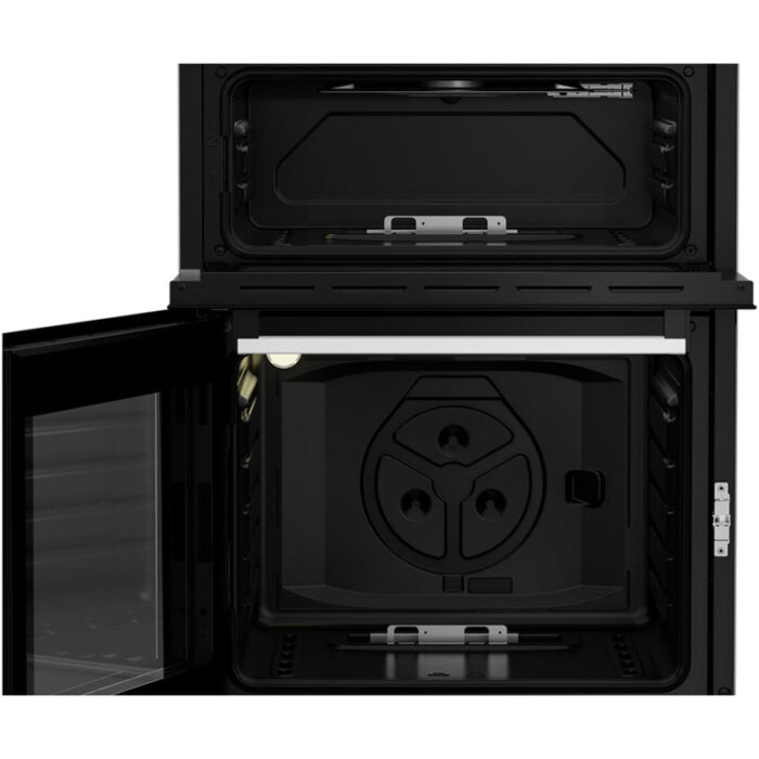 Beko EDG6231W 60cm Twin Cavity Gas Cooker with Enamel Hob White - Image 6