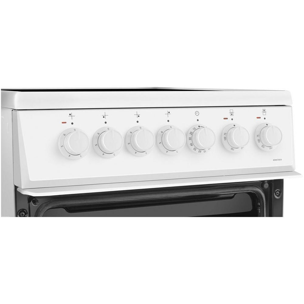 beko-edvc503w-50cm-electric-double-oven-with-ceramic-hob-white-white-1082389118 Beko EDVC503W 50cm Electric Double Oven with Ceramic Hob - White - Image 3