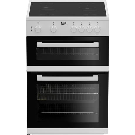beko-etc611w-60cm-oven-electric-cooker-with-ceramic-hob-white-1082389142 Beko ETC611W 60cm Oven Electric Cooker with Ceramic Hob White - Image 1