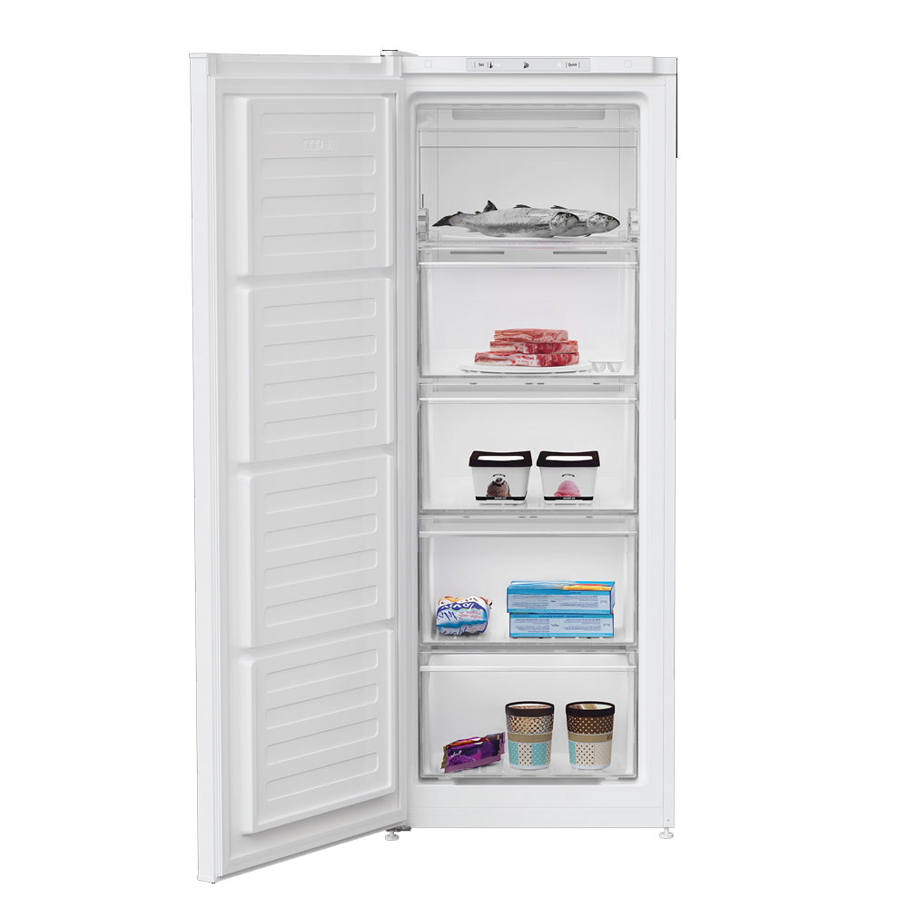 beko-fne4545w-freestanding-177l-tall-frost-free-freezer-with-freezer-guard-white-e-rated-1193254255 Beko FNE4545W Freestanding 177L Tall Frost Free Freezer with Freezer Guard White - E Rated - Image 2