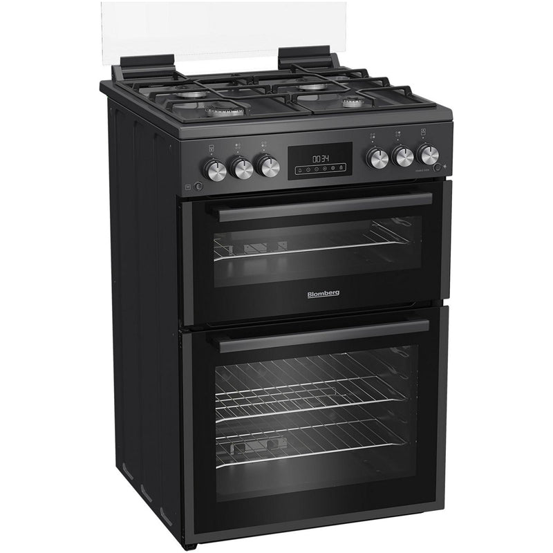 blomberg-ggrn655n-60cm-freestanding-double-oven-gas-cooker-anthracite-1082389951 Blomberg GGRN655N 60cm Freestanding Double Oven Gas Cooker Anthracite - Image 2