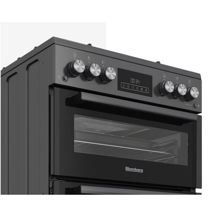 Blomberg GGRN655N 60cm Freestanding Double Oven Gas Cooker Anthracite - Image 4