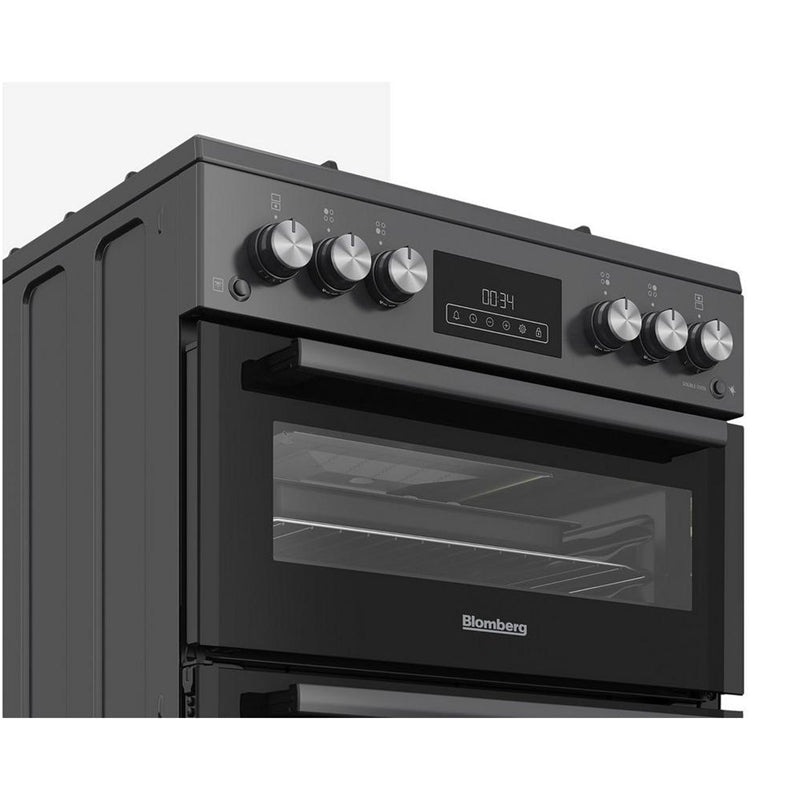 blomberg-ggrn655n-60cm-freestanding-double-oven-gas-cooker-anthracite-1082389954 Blomberg GGRN655N 60cm Freestanding Double Oven Gas Cooker Anthracite - Image 4