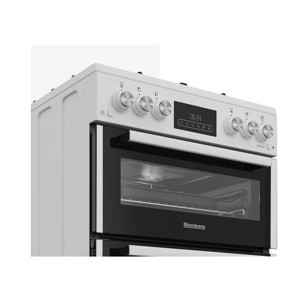 blomberg-ggrn655w-60cm-freestanding-double-oven-gas-cooker-white-1155135410 Blomberg GGRN655W 60cm Freestanding Double Oven Gas Cooker White - Image 3