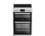 Blomberg HKRN651W 60cm Double Oven Electric Cooker with Vitroceramic Hob White
