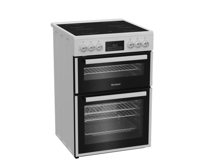 Blomberg HKRN651W 60cm Double Oven Electric Cooker with Vitroceramic Hob White - Image 4