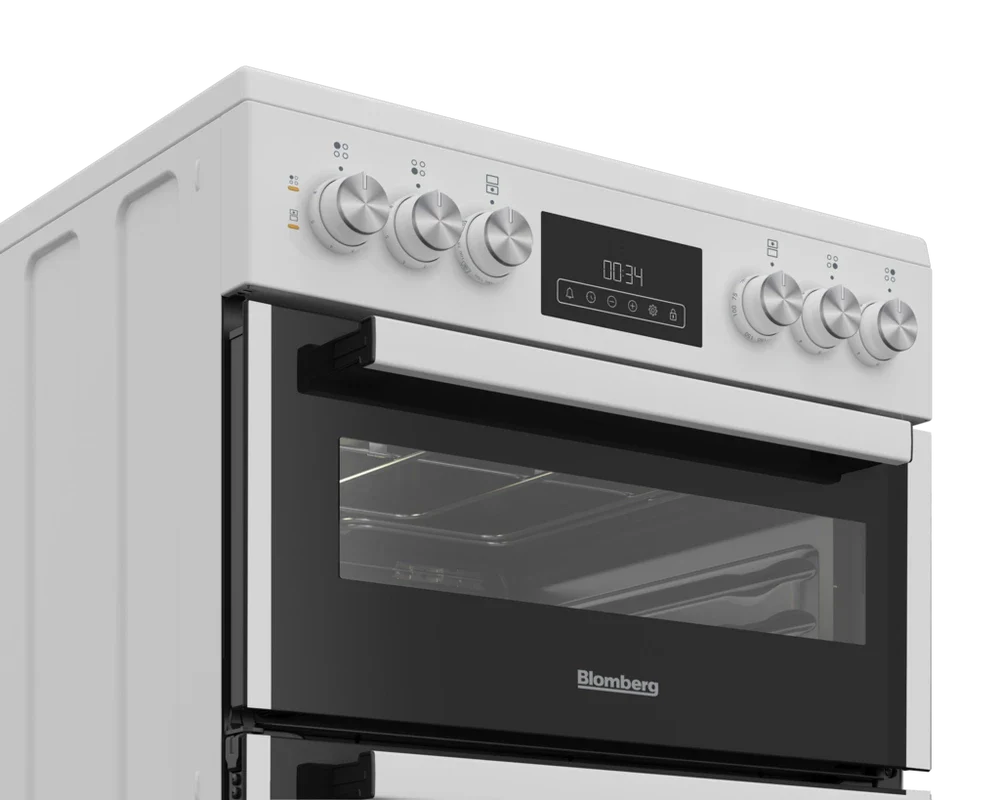 blomberg-hkrn651w-60cm-double-oven-electric-cooker-with-vitroceramic-hob-white-1170469146 Blomberg HKRN651W 60cm Double Oven Electric Cooker with Vitroceramic Hob White - Image 3