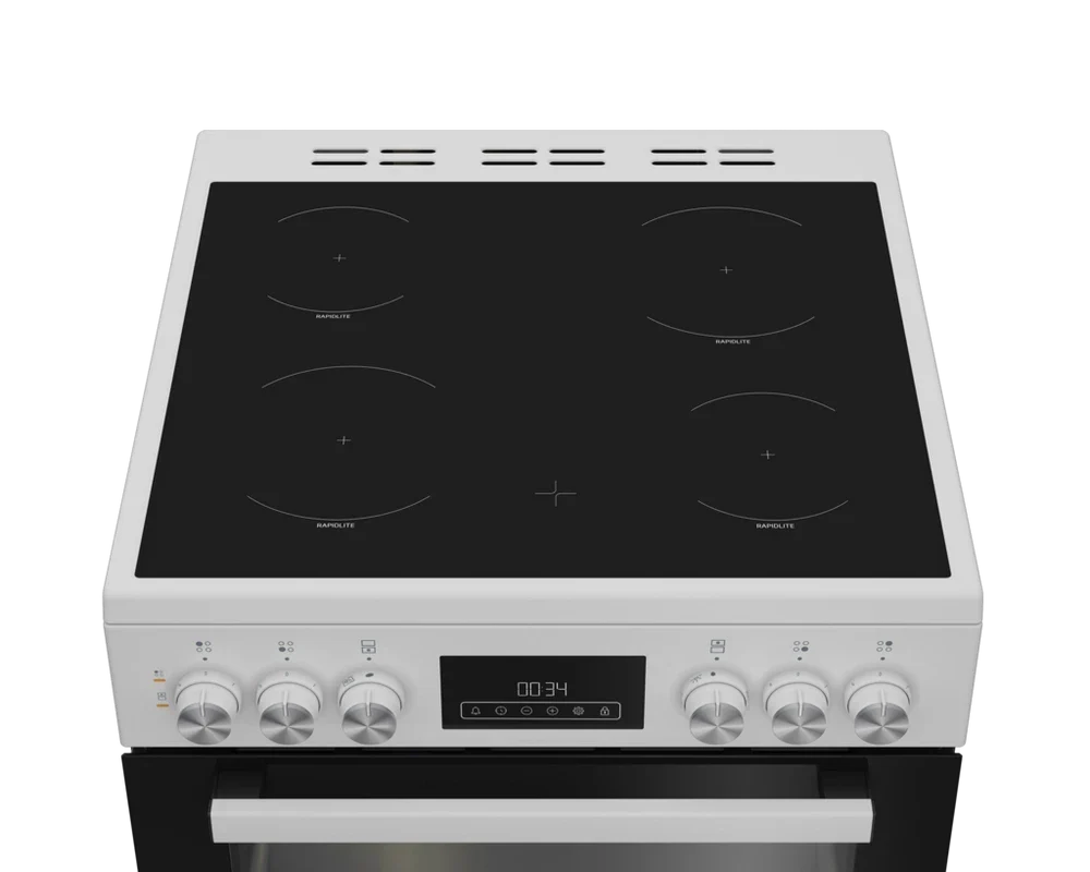 blomberg-hkrn651w-60cm-double-oven-electric-cooker-with-vitroceramic-hob-white-1170469147 Blomberg HKRN651W 60cm Double Oven Electric Cooker with Vitroceramic Hob White - Image 2