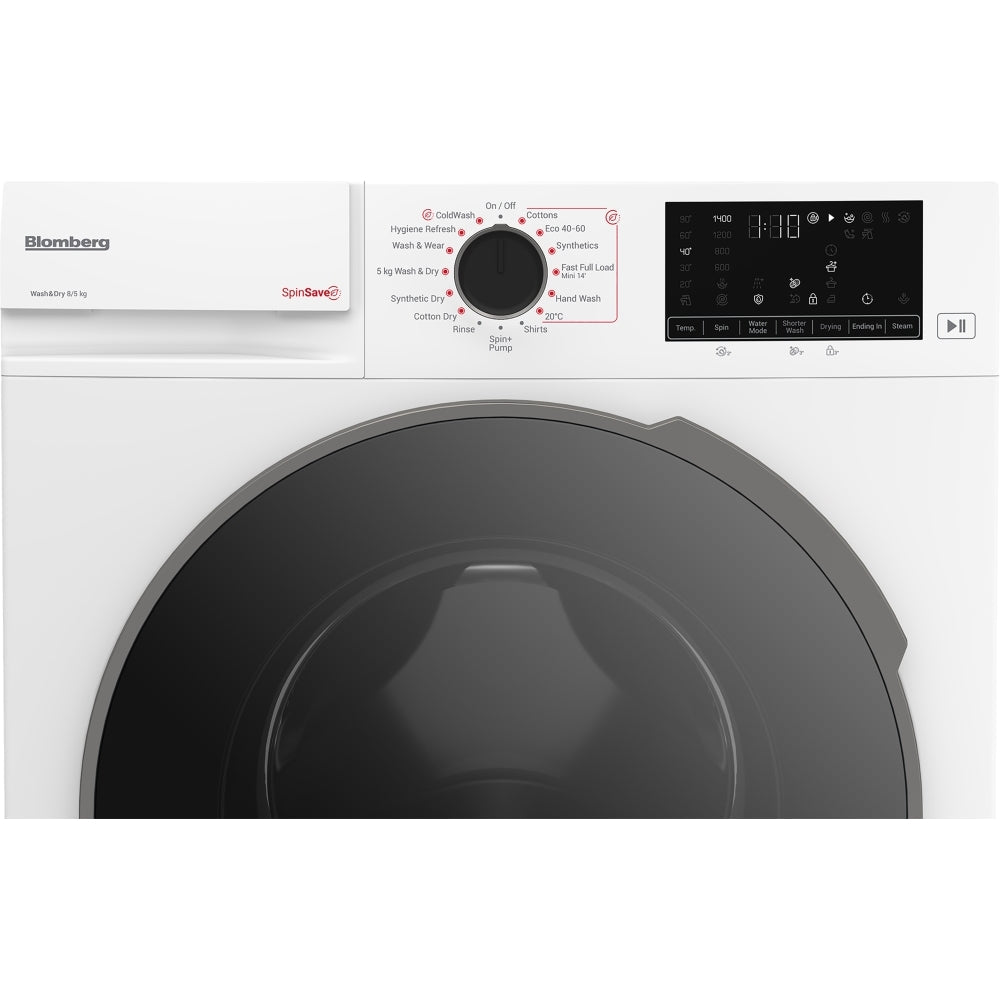 blomberg-lrf854311w-8-5kg-1400-spin-freestanding-washer-dryer-white-clearance-1170799008 Blomberg LRF854311W 8+5kg 1400 Spin Freestanding Washer Dryer White - CLEARANCE - Image 5