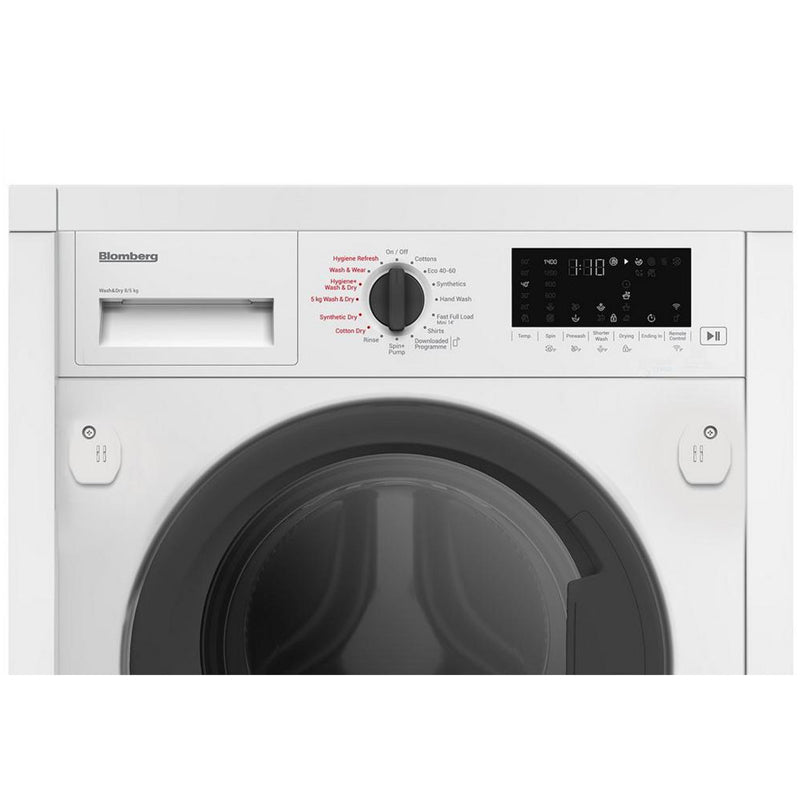 blomberg-lri1854110-8kg-5kg-1400-spin-built-in-washer-dryer-white-1082390410 Blomberg LRI1854110 8kg+5kg 1400 Spin Built In Washer Dryer White - Image 2
