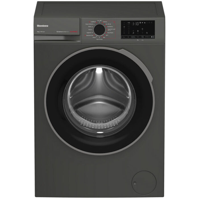 Blomberg LWA18461G 8kg 1400 Spin Washing Machine Graphite - Image 1