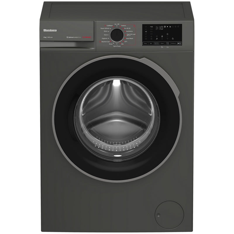 blomberg-lwa18461g-8kg-1400-spin-washing-machine-graphite-1082390562 Blomberg LWA18461G 8kg 1400 Spin Washing Machine Graphite - Image 1