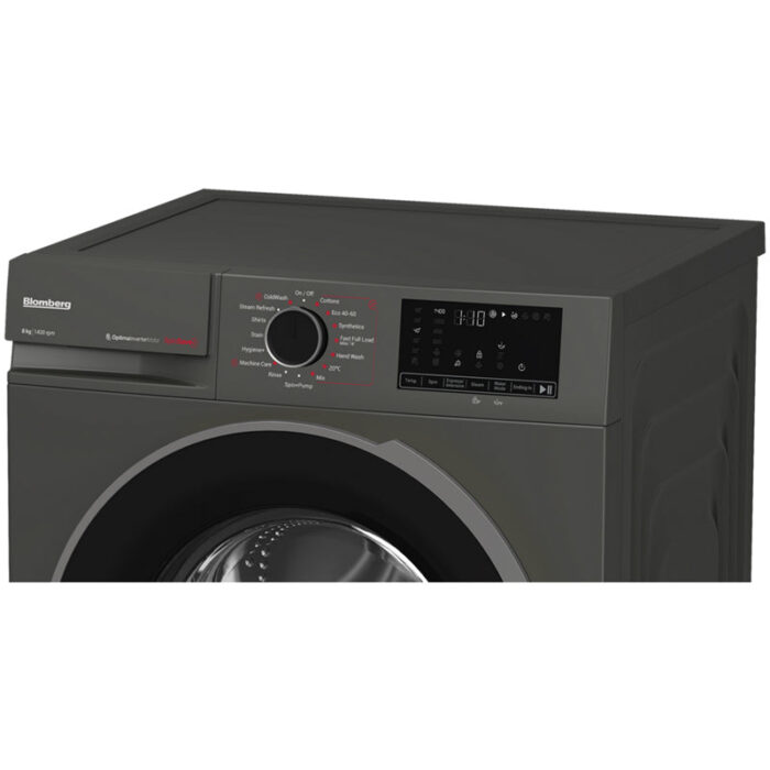 Blomberg LWA18461G 8kg 1400 Spin Washing Machine Graphite - Image 5