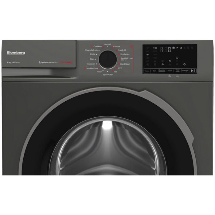Blomberg LWA18461G 8kg 1400 Spin Washing Machine Graphite - Image 6
