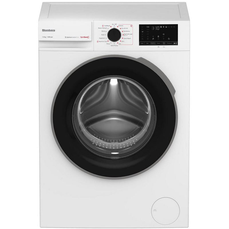 blomberg-lwa18461w-8kg-1400-spin-washing-machine-white-1082390577 Blomberg LWA18461W 8kg 1400 Spin Washing Machine - White - Image 1