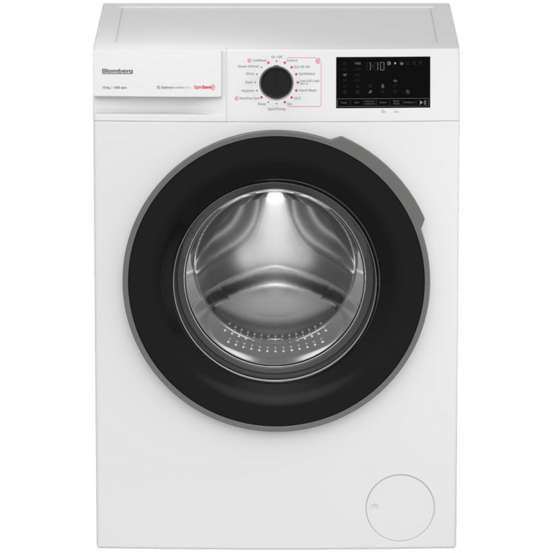 blomberg-lwa210461w-10kg-1400-spin-washing-machine-white-1082390591 Blomberg LWA210461W 10kg 1400 spin Washing Machine White - Image 1