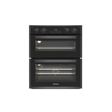 blomberg-rotn9202dx-built-in-electric-double-oven-dark-steel-1082391055 Blomberg ROTN9202DX Built In Electric Double Oven Dark Steel - Image 1