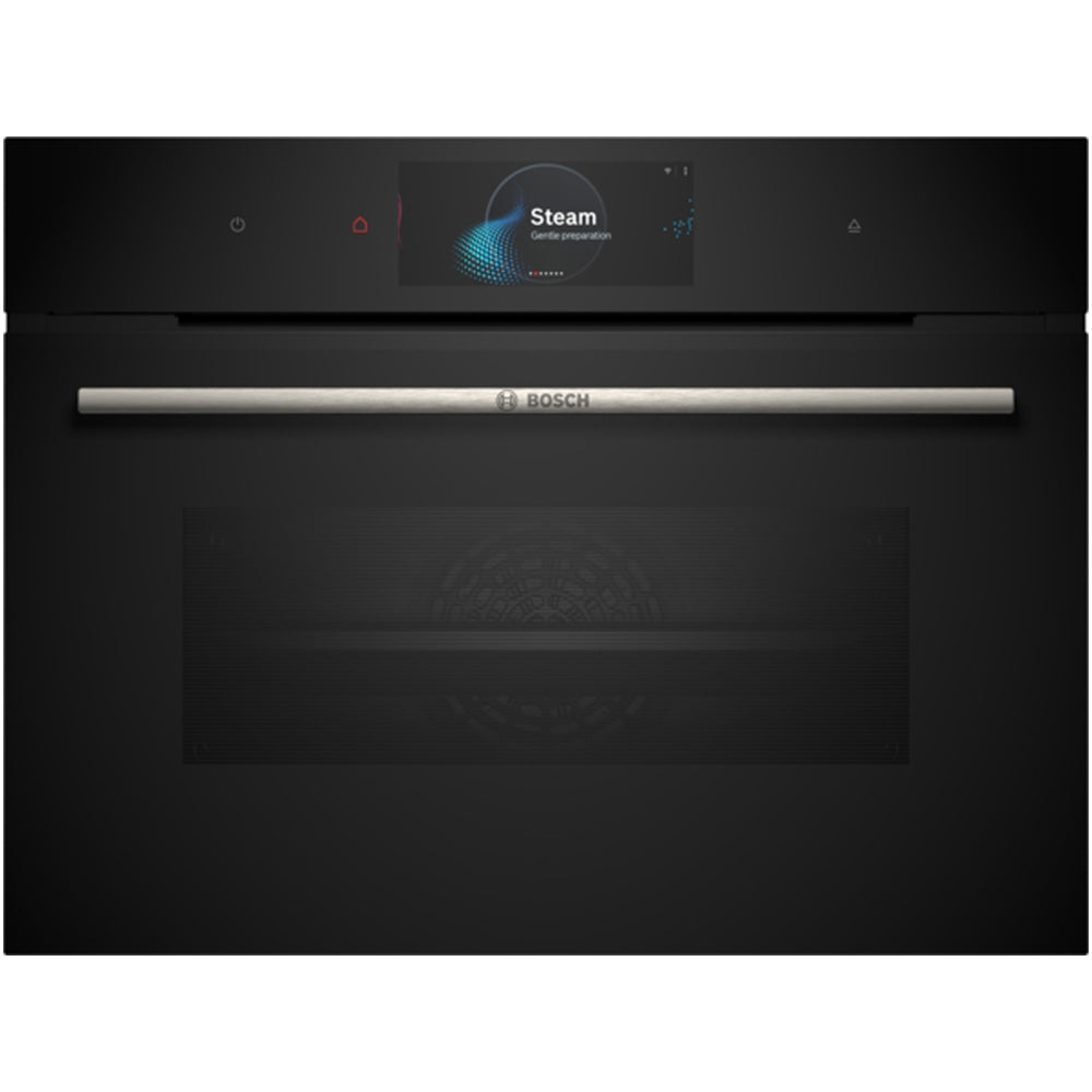 bosch-csg7584b1-series-8-47l-built-in-compact-oven-with-steam-function-black-a-rated-1178151564 Bosch CSG7584B1 Series 8 47L Built-in compact oven with Steam Function Black - A+ Rated - Image 1