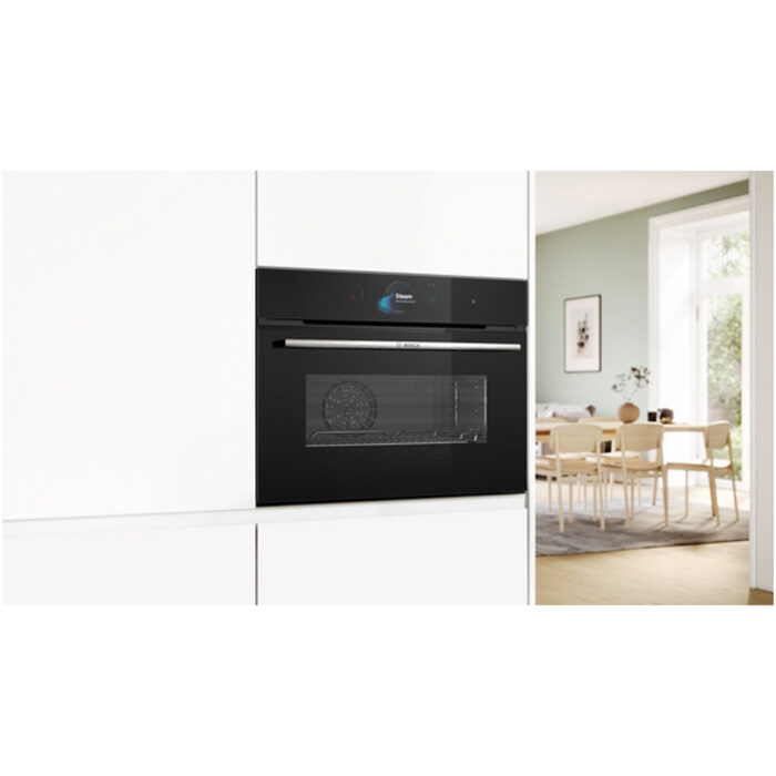 Bosch CSG7584B1 Series 8 47L Built-in compact oven with Steam Function Black - A+ Rated - Image 7