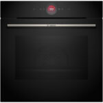 Bosch HBG7341B1B 60cm Series 8 Catalyic Electric Built in Single Oven with Air Fry Function in Black