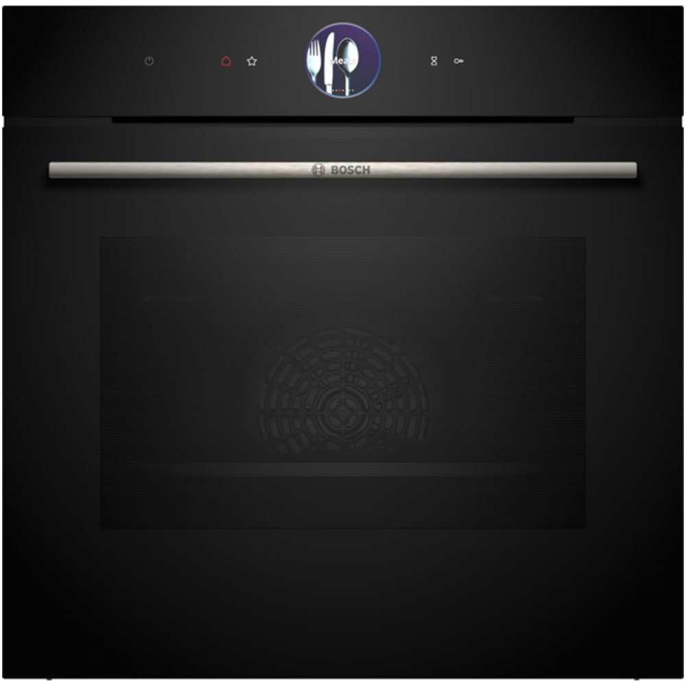 bosch-hbg7764b1b-60cm-series-8-pyrolytic-electric-built-in-single-oven-with-air-fry-funtion-in-black-1168119404 Bosch HBG7764B1B 60cm Series 8 Pyrolytic Electric Built in Single Oven with Air Fry Funtion in Black - Image 1