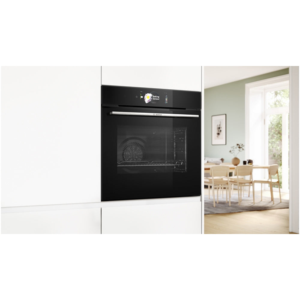 bosch-hbg7784b1-60cm-series-8-pyrolytic-electric-built-in-single-oven-with-air-fry-function-in-black-1168160349 Bosch HBG7784B1 60cm Series 8 Pyrolytic Electric Built in Single Oven With Air Fry Function In Black - Image 5