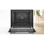 Bosch HMG7764B1B Series 8 Pyrolytic Electric Built in Single Oven with Microwave and Air Fry Function in Black - Image 2